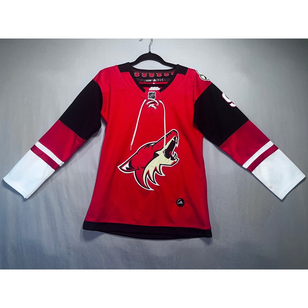 Adidas Arizona Coyotes Clayton Keller 9 NHL Hockey Jersey Red Mens Small